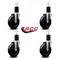 Service Caster 5'' Hard Rubber Wheel Swivel 1-3/4'' Expanding Stem Caster, 4PK SCC-EX20S514-HRS-134-4 - alternate 2